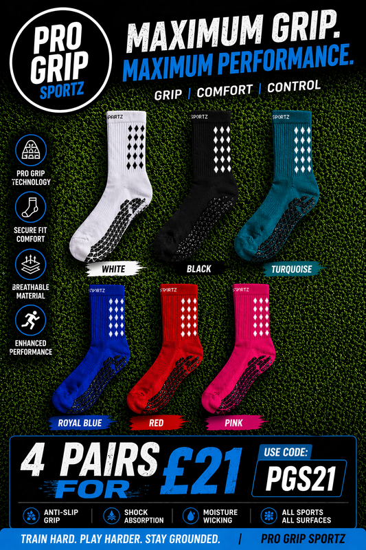 Pro Grip Sportz Grip Socks £7 Each or 4 For £21 Use Code - PGS21