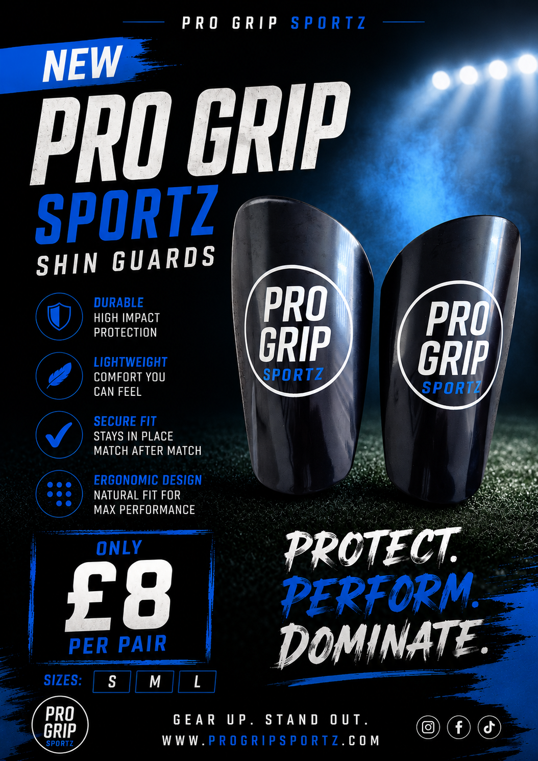Pro Grip Sportz Shin Guards